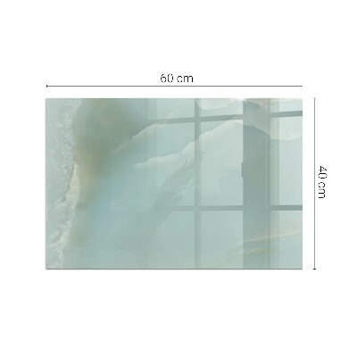 Plaque verre pour poêle rectangulaire Motif de marbre délicat