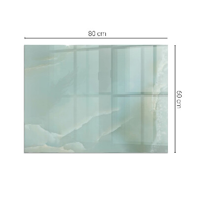 Plaque verre pour poêle rectangulaire Motif de marbre délicat