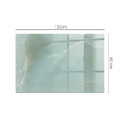 Plaque verre pour poêle rectangulaire Motif de marbre délicat