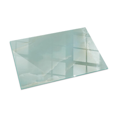 Plaque verre pour poêle rectangulaire Motif de marbre délicat