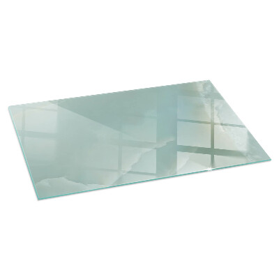 Plaque verre pour poêle rectangulaire Motif de marbre délicat
