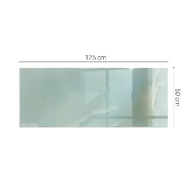 Plaque verre pour poêle rectangulaire Motif de marbre délicat