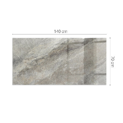 Plaque de sol en verre pour poêle rectangulaire Motif en pierre naturelle
