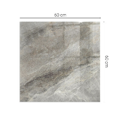 Plaque de sol en verre pour poêle rectangulaire Motif en pierre naturelle
