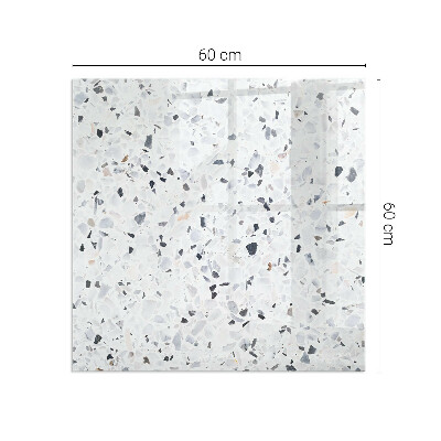 Plaque verre pour poêle rectangulaire Motif de pierre avec particules