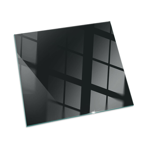 Plaque de sol en verre pour poêle rectangulaire Couleur Graphite foncé