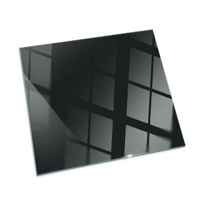 Plaque de sol en verre pour poêle rectangulaire Couleur Graphite foncé