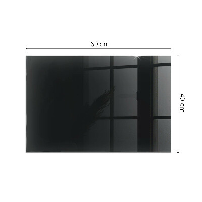 Plaque de sol en verre pour poêle rectangulaire Couleur Graphite foncé