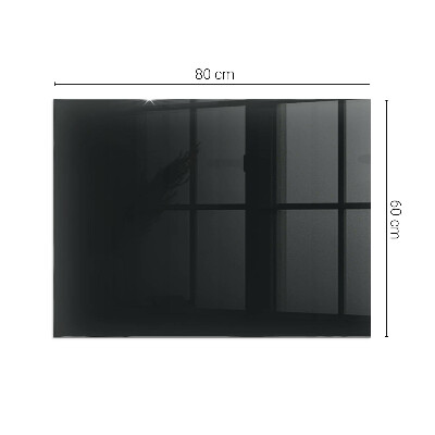 Plaque de sol en verre pour poêle rectangulaire Couleur Graphite foncé