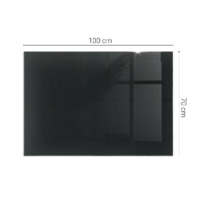 Plaque de sol en verre pour poêle rectangulaire Couleur Graphite foncé