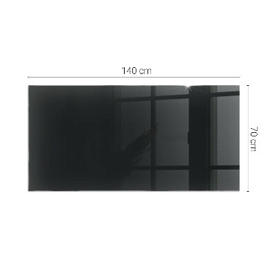 Plaque de sol en verre pour poêle rectangulaire Couleur Graphite foncé