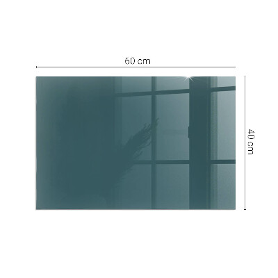 Plaque verre pour poêle rectangulaire Couleur de la mer