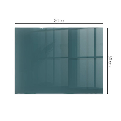 Plaque verre pour poêle rectangulaire Couleur de la mer