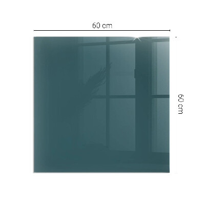 Plaque verre pour poêle rectangulaire Couleur de la mer