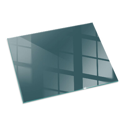 Plaque verre pour poêle rectangulaire Couleur de la mer