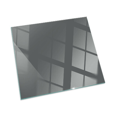 Plaque de sol en verre pour poêle rectangulaire Couleur Gris-brun