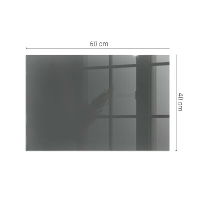 Plaque de sol en verre pour poêle rectangulaire Couleur Gris-brun