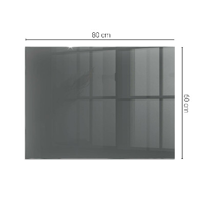 Plaque de sol en verre pour poêle rectangulaire Couleur Gris-brun
