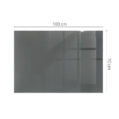 Plaque de sol en verre pour poêle rectangulaire Couleur Gris-brun
