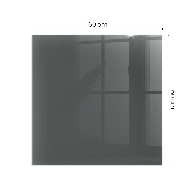 Plaque de sol en verre pour poêle rectangulaire Couleur Gris-brun