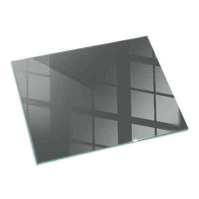 Plaque de sol en verre pour poêle rectangulaire Couleur Gris-brun