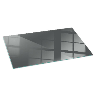 Plaque de sol en verre pour poêle rectangulaire Couleur Gris-brun