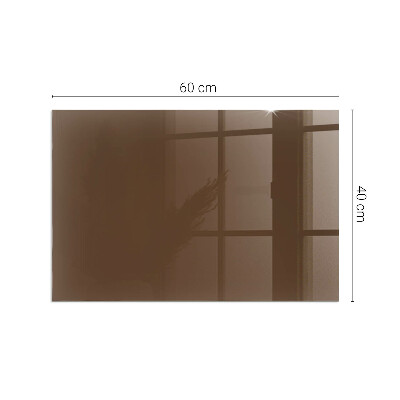 Plaque verre pour poêle rectangulaire Couleur marron