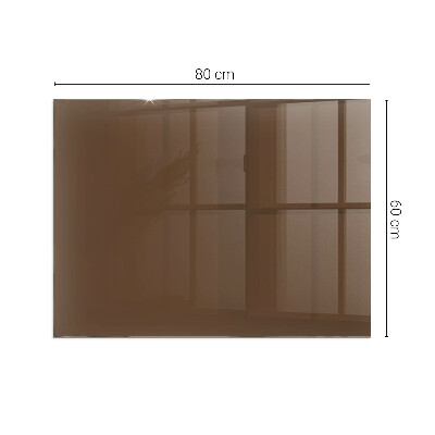 Plaque verre pour poêle rectangulaire Couleur marron