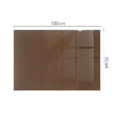 Plaque verre pour poêle rectangulaire Couleur marron