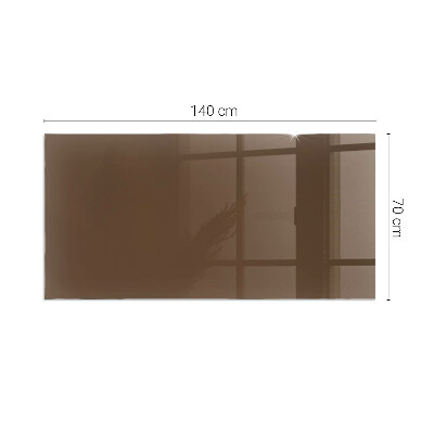Plaque verre pour poêle rectangulaire Couleur marron
