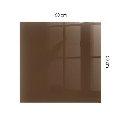 Plaque verre pour poêle rectangulaire Couleur marron