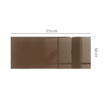 Plaque verre pour poêle rectangulaire Couleur marron