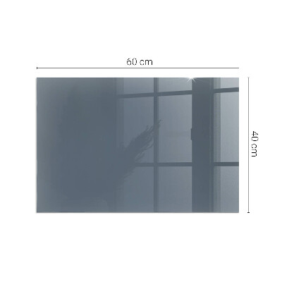 Plaque de sol en verre pour poêle rectangulaire Couleur bleu foncé