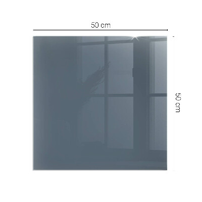 Plaque de sol en verre pour poêle rectangulaire Couleur bleu foncé