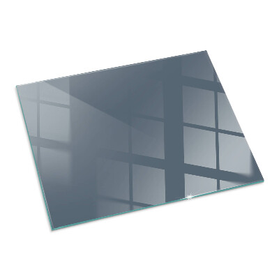 Plaque de sol en verre pour poêle rectangulaire Couleur bleu foncé