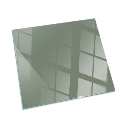 Plaque verre pour poêle rectangulaire Couleur Olive