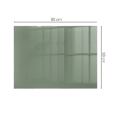 Plaque verre pour poêle rectangulaire Couleur Olive