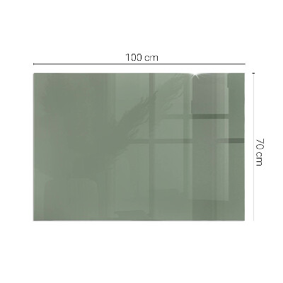 Plaque verre pour poêle rectangulaire Couleur Olive