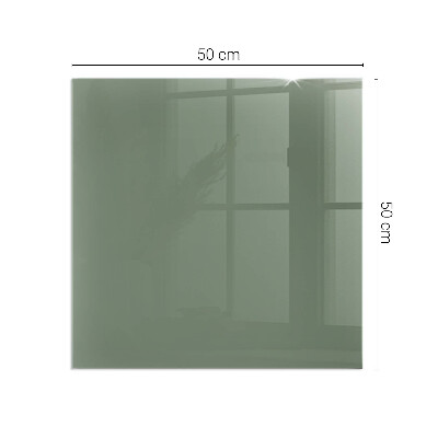 Plaque verre pour poêle rectangulaire Couleur Olive