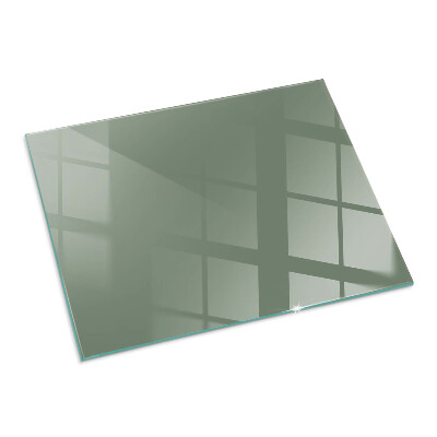 Plaque verre pour poêle rectangulaire Couleur Olive
