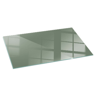 Plaque verre pour poêle rectangulaire Couleur Olive