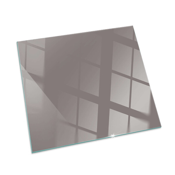 Plaque de sol en verre pour poêle rectangulaire Couleur Beige