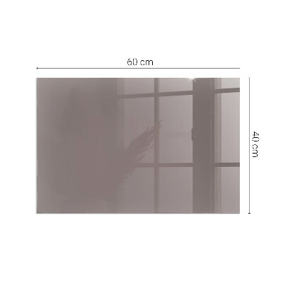 Plaque de sol en verre pour poêle rectangulaire Couleur Beige