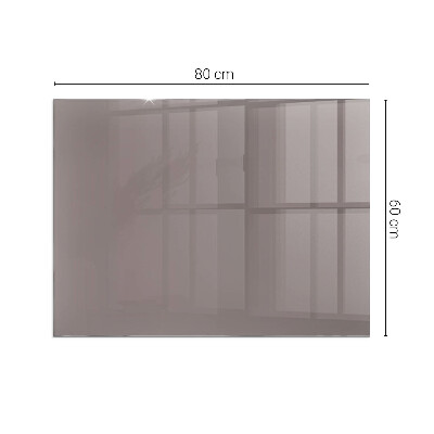 Plaque de sol en verre pour poêle rectangulaire Couleur Beige