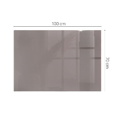 Plaque de sol en verre pour poêle rectangulaire Couleur Beige
