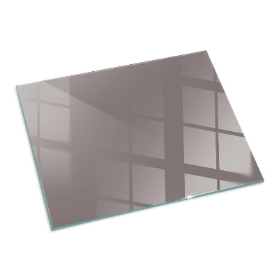 Plaque de sol en verre pour poêle rectangulaire Couleur Beige