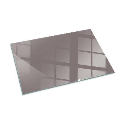Plaque de sol en verre pour poêle rectangulaire Couleur Beige