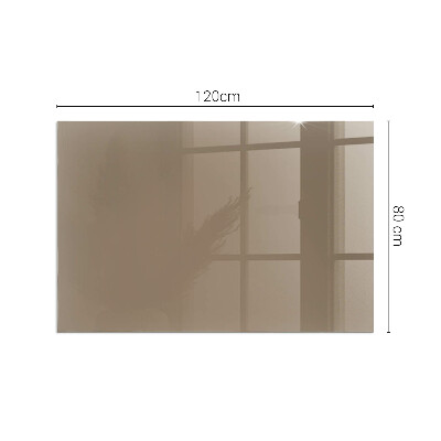 Plaque verre pour poêle rectangulaire Couleur marron
