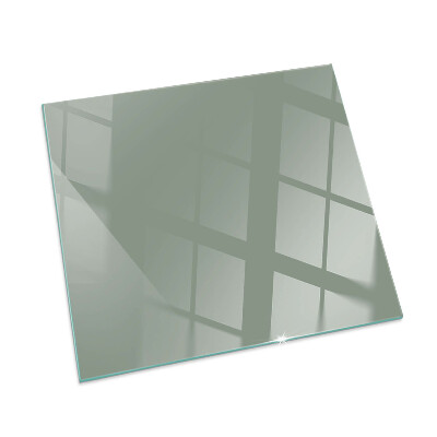 Plaque de sol en verre pour poêle rectangulaire Couleur gris-vert