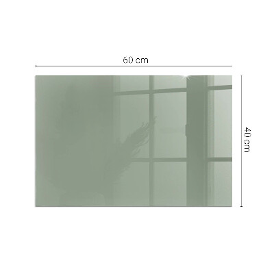 Plaque de sol en verre pour poêle rectangulaire Couleur gris-vert